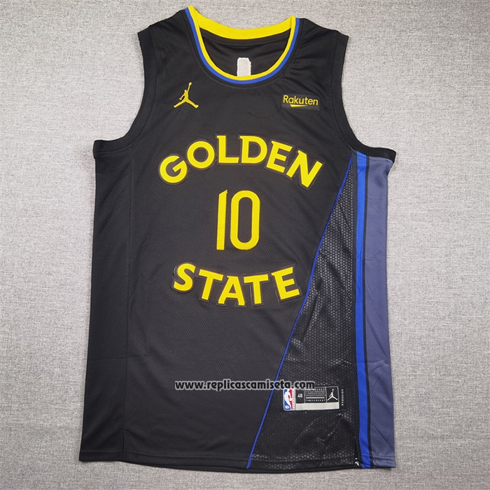 Camiseta Golden State Warriors Jimmy Butler III NO 10 Statement 2024-25 Negro